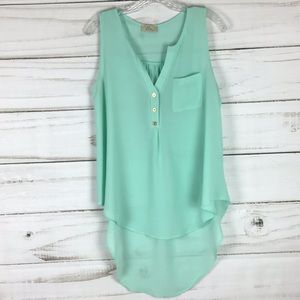 Sleeveless Jella Couture Teal Top🌸